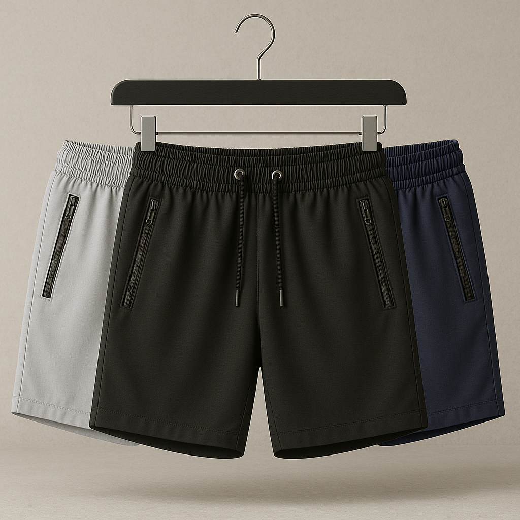 Kit 3 Shorts Seda Premium | Anti Suor, Não Amassa, Não Desbota – Velluto Wear