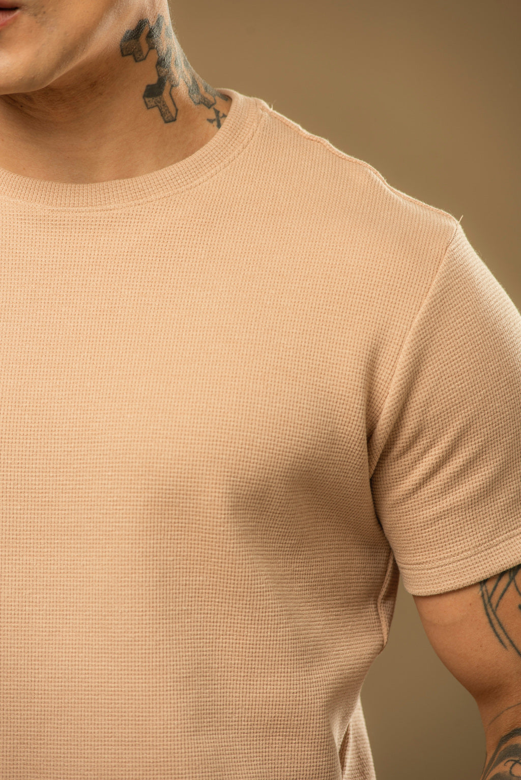 Kit com 5 Camisetas Texturizadas Malha Waffle Milano Velluto - Não amassa, Não desbota e 0 transparência