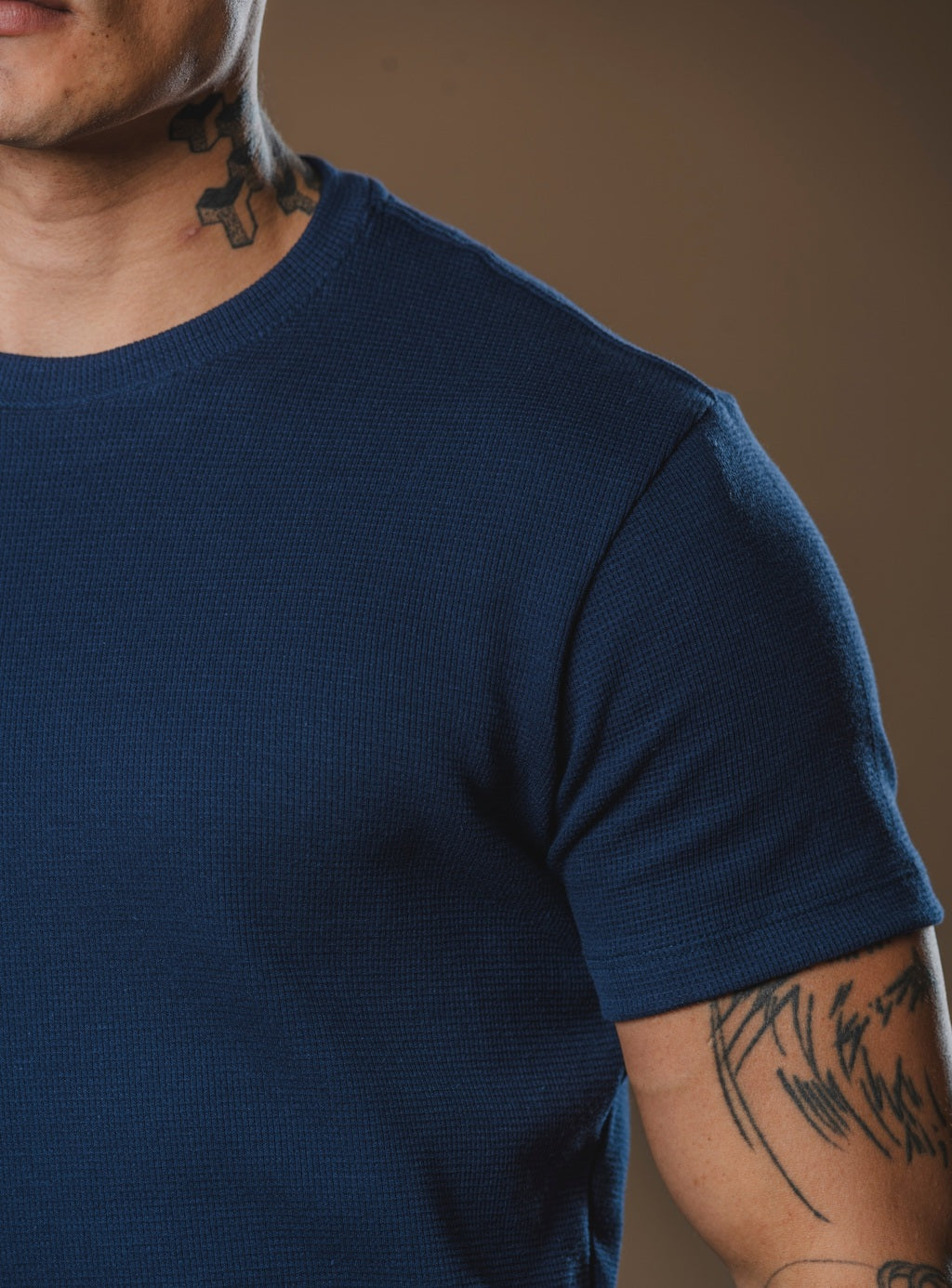 Kit com 5 Camisetas Texturizadas Malha Waffle Milano Velluto - Não amassa, Não desbota e 0 transparência