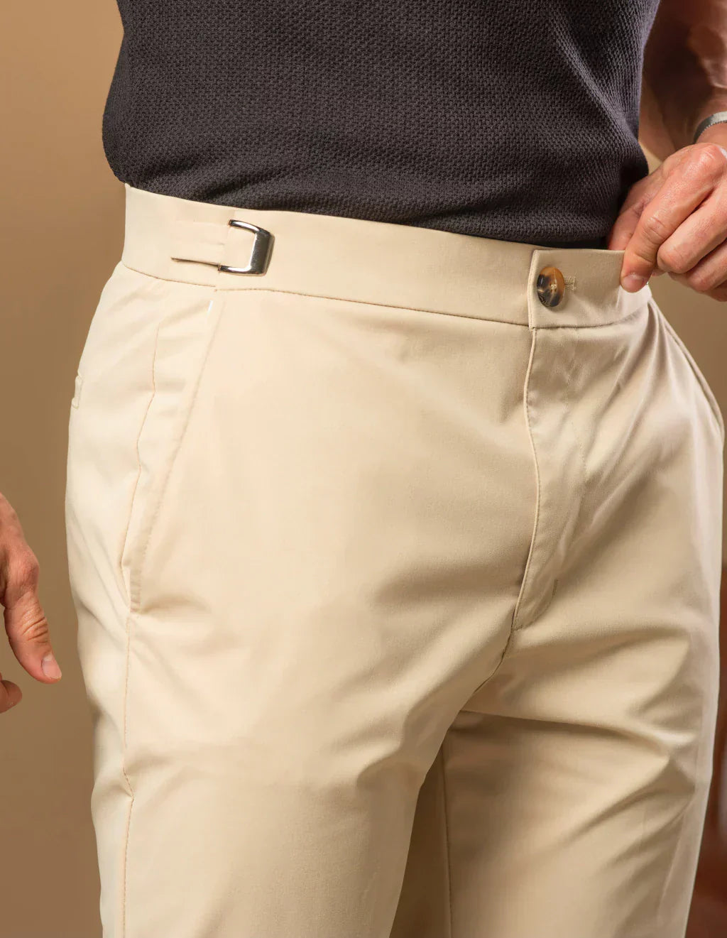 Kit com 3 Calças Alfaiataria Masculina Mônaco com Ajuste