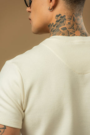 Kit com 5 Camisetas Texturizadas Malha Waffle Milano Velluto - Não amassa, Não desbota e 0 transparência