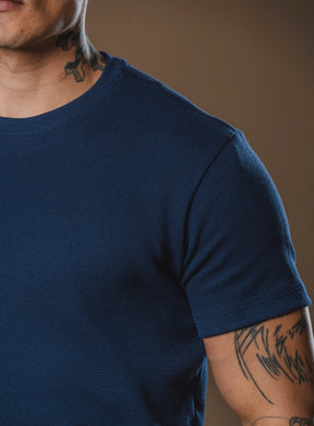 Kit com 5 Camisetas Texturizadas Malha Waffle Milano Velluto - Não amassa, Não desbota e 0 transparência